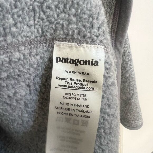 Women Patagonia Gray 3/4 zip up Sweater - Picture 7 of 7